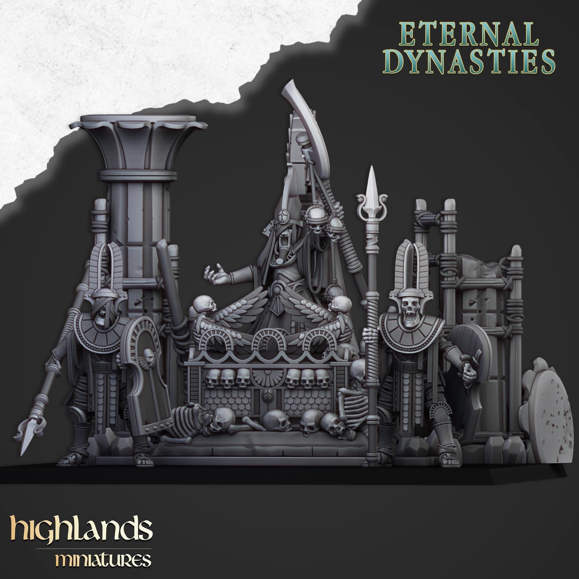 Pharaoh Funeral Ship - in 12k- by Highlands Miniatures