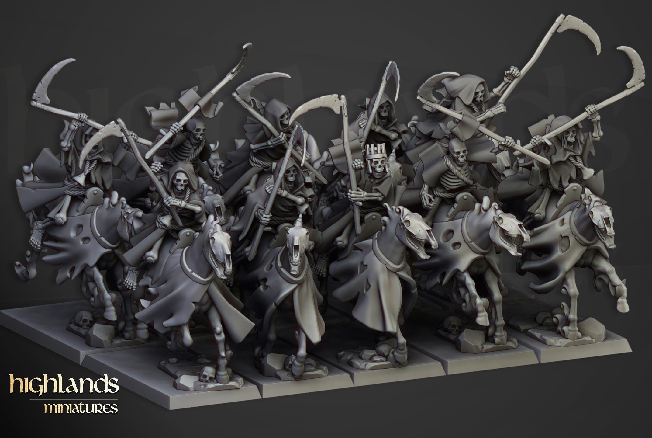 Spectral Cavalry Unit - in 12k- by Highlands Miniatures