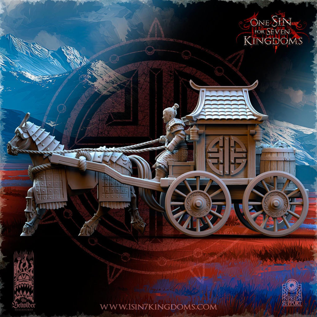 Astarii Dynasty Imperial Supply Chariot - in 12k by TheBeholderMiniatures