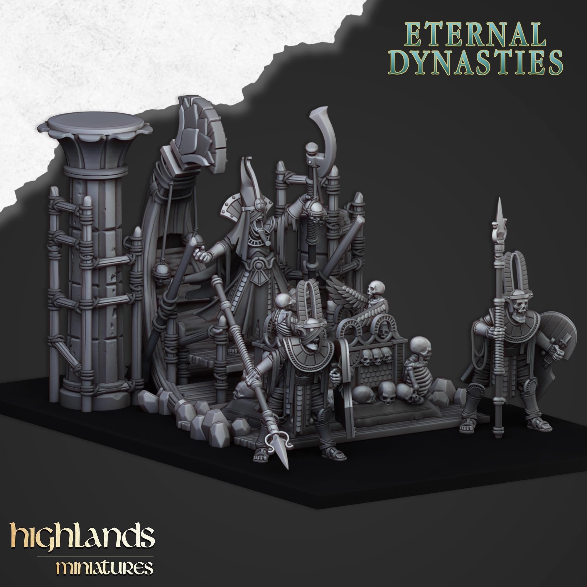 Pharaoh Funeral Ship - in 12k- by Highlands Miniatures