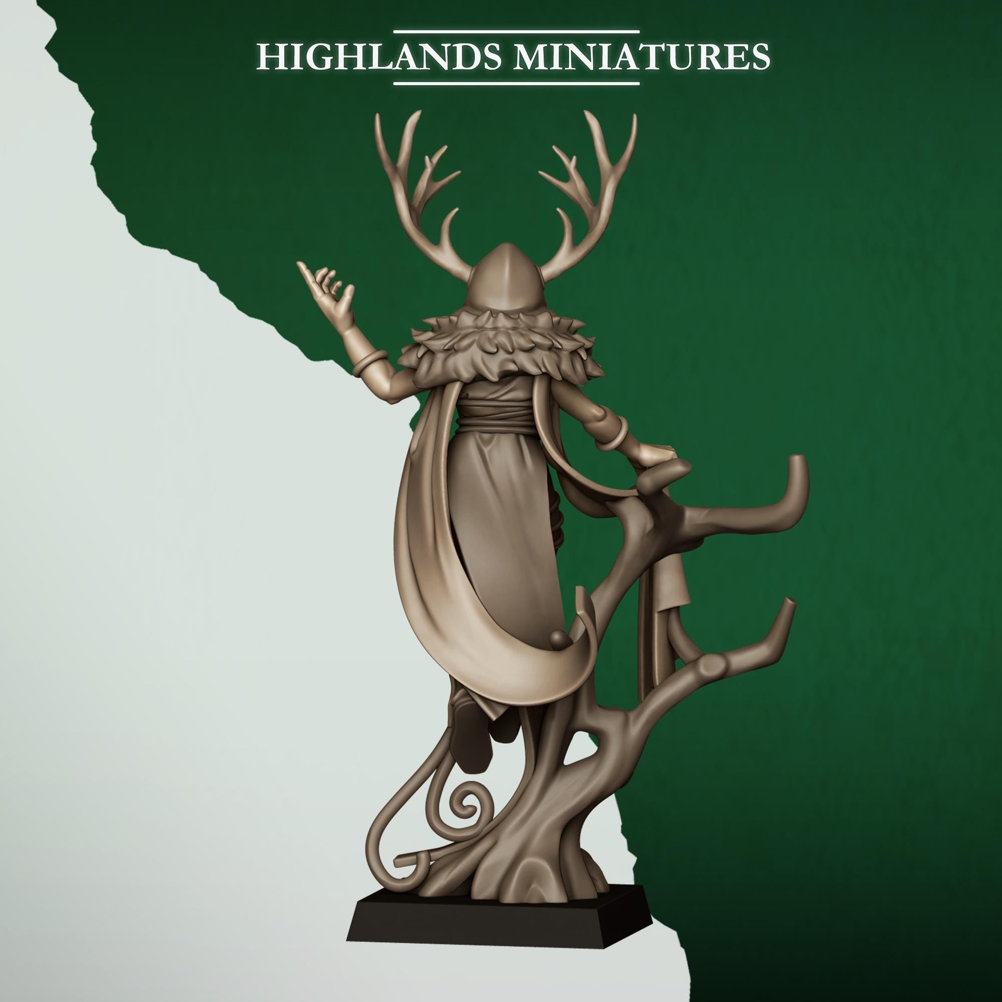 Feral Elf Druid  - in 12k- by Highlands Miniatures
