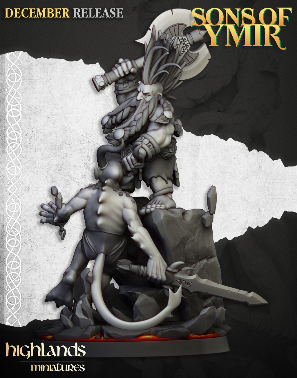 Dwarf Demonseeker  - in 12k- by Highlands Miniatures