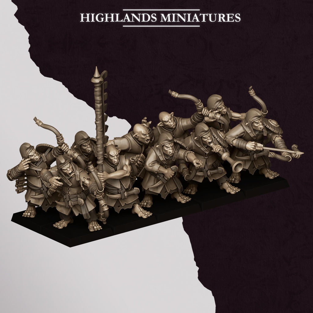 Hobgoblin Archers - in 12k by Highlands Miniatures