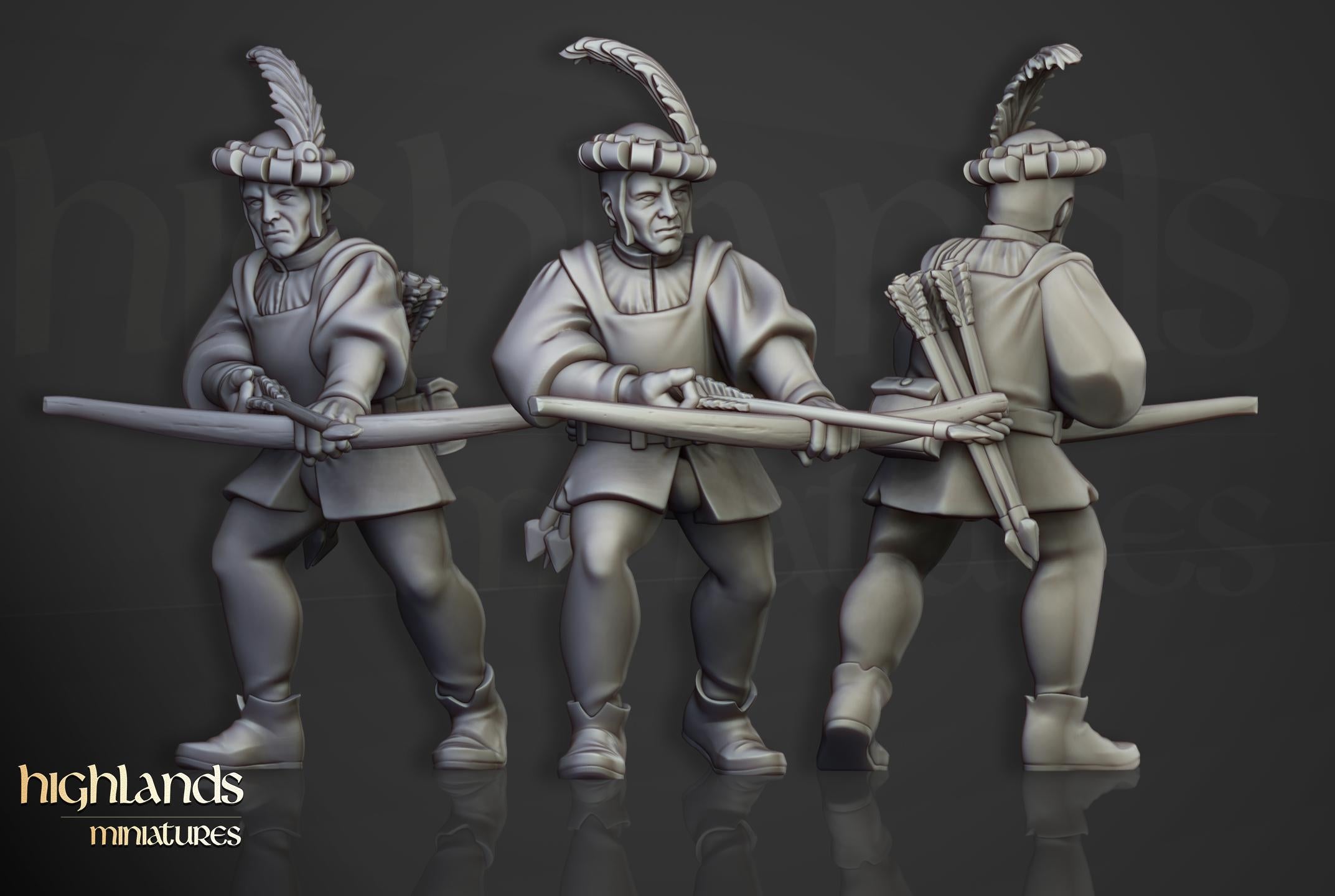Sunland Bowmen Militia - in 12k- by Highlands Miniatures
