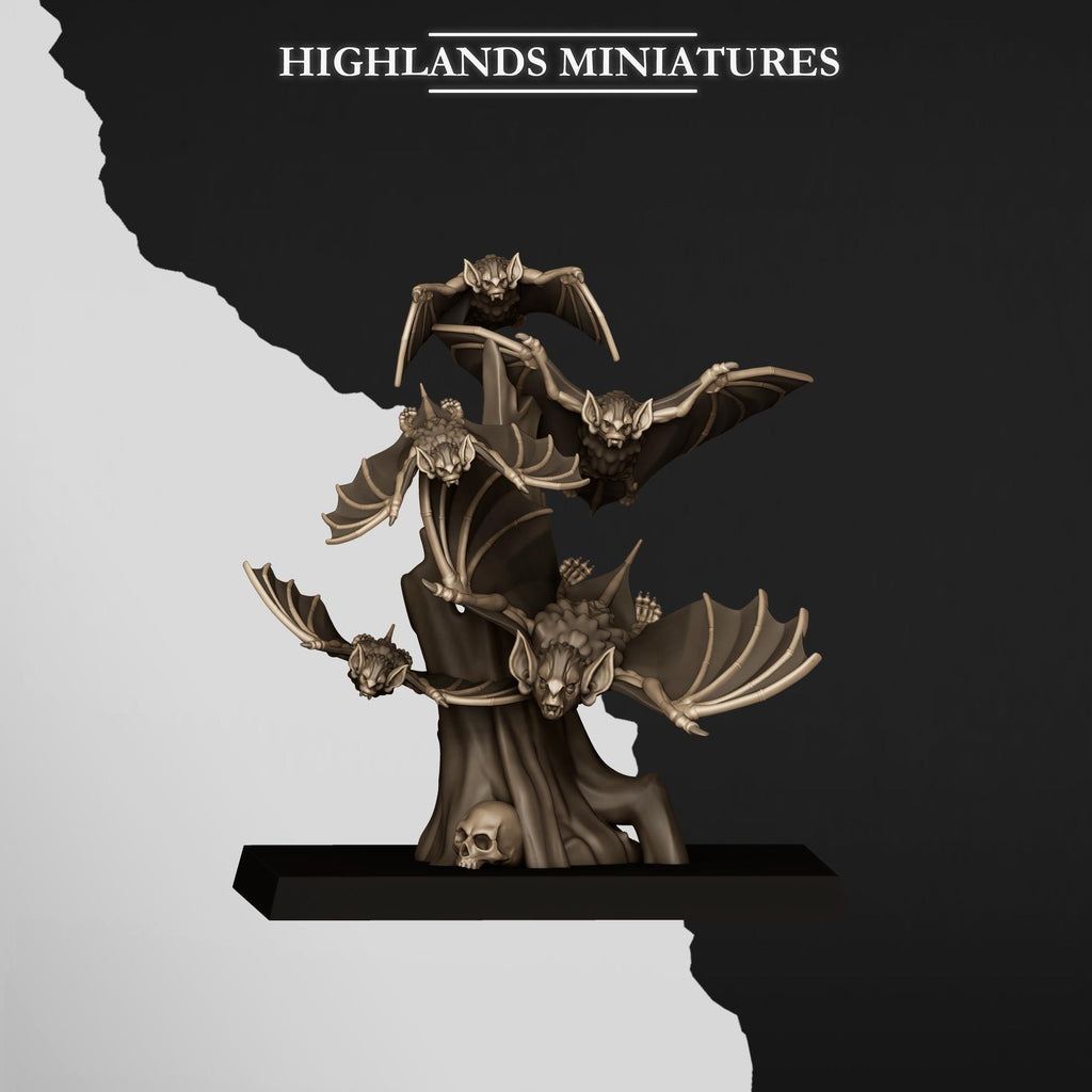 Bats Swarms  - in 12k- by Highlands Miniatures
