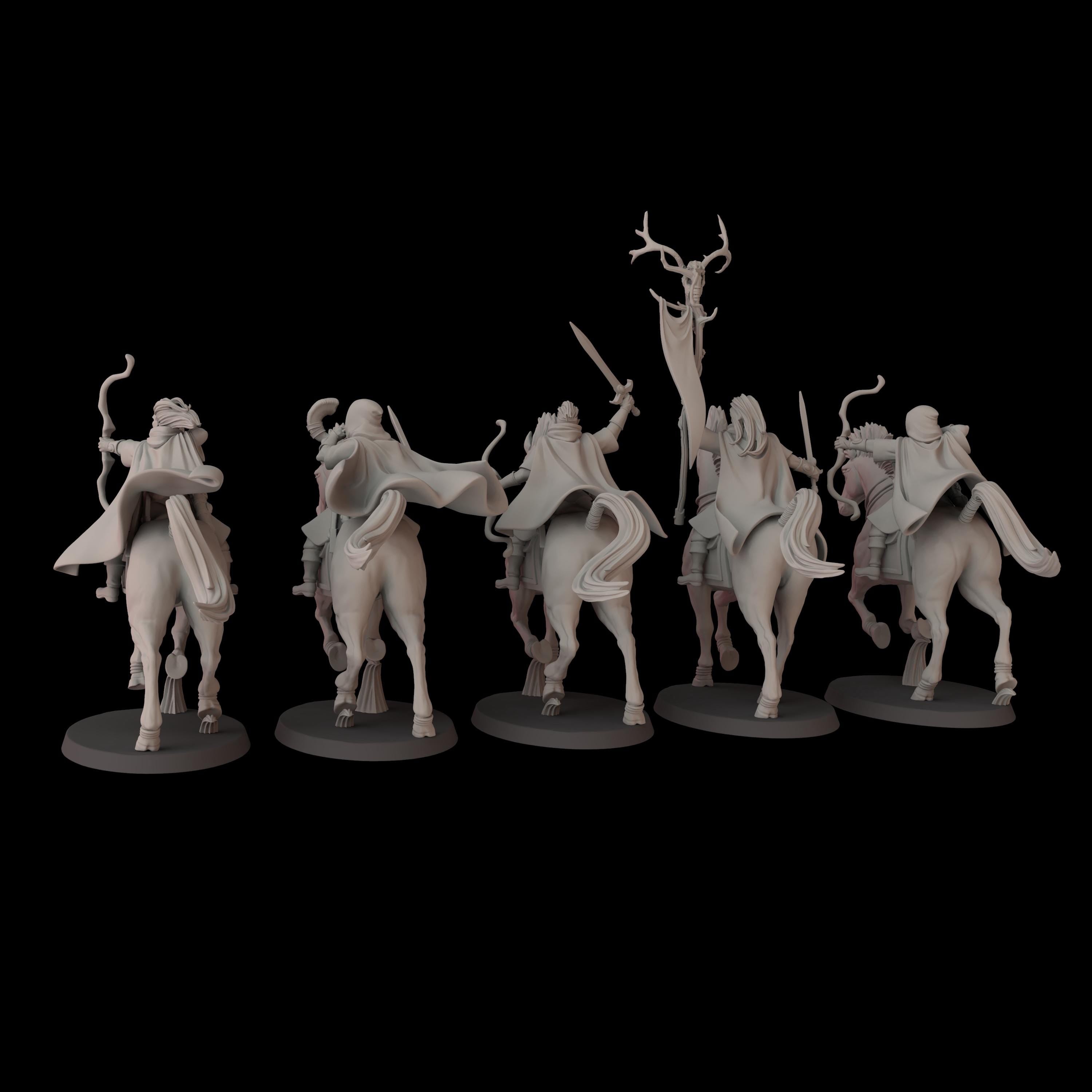 Elven archers on steed - 12k by fantasycultminiatures