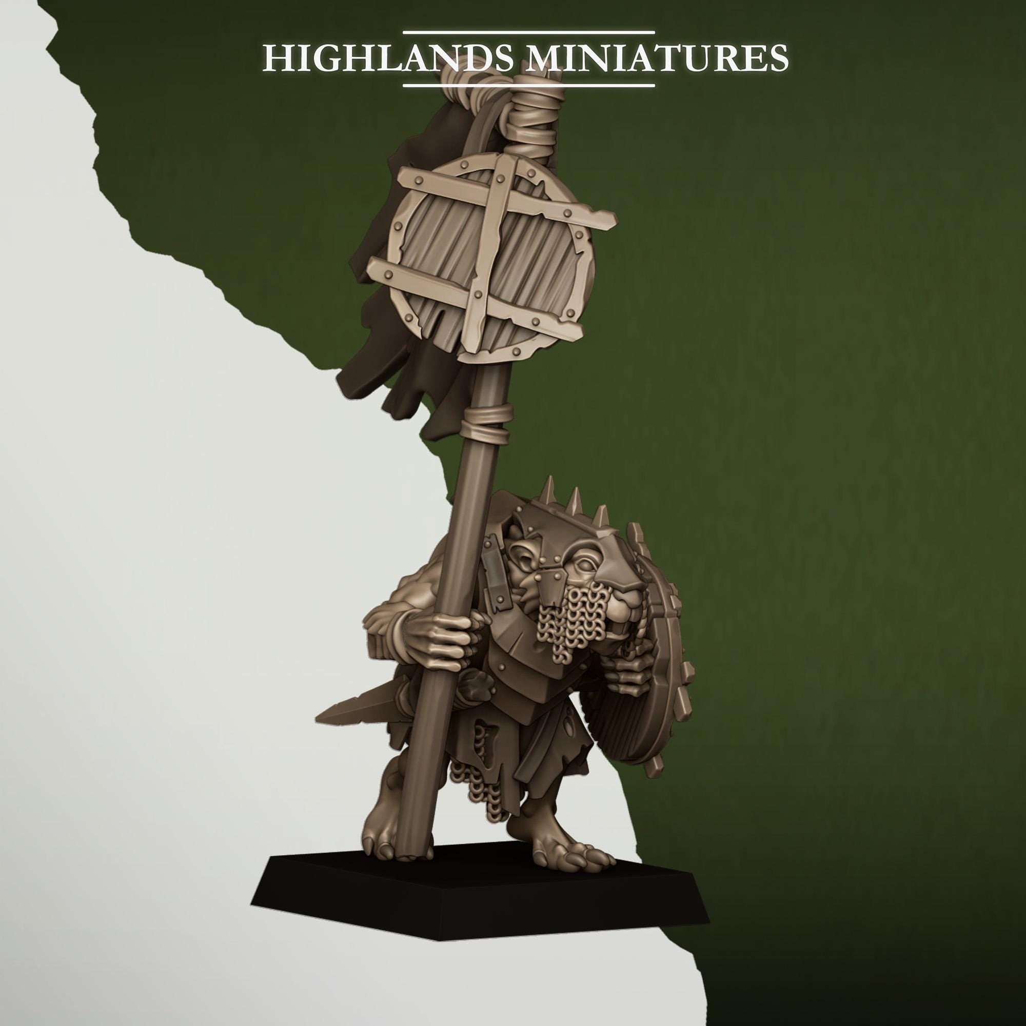 Sewer Rats - in 12k- by -Highlands Miniatures