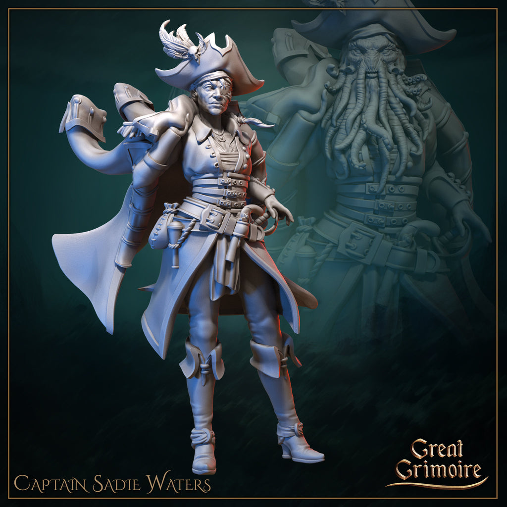 Captain Sadie Water - 2 Versions - in 12k - by Great Grimoire