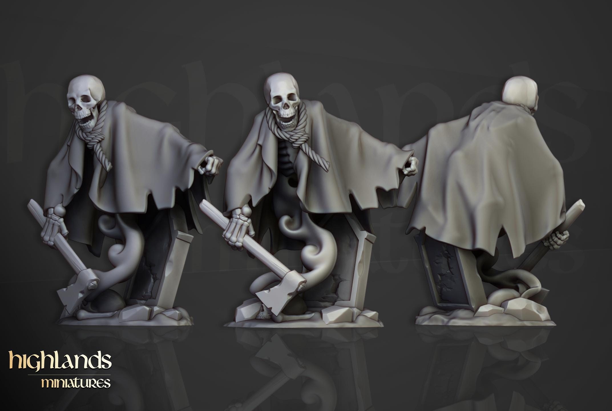 Crypt Ghosts  - in 12k- by Highlands Miniatures