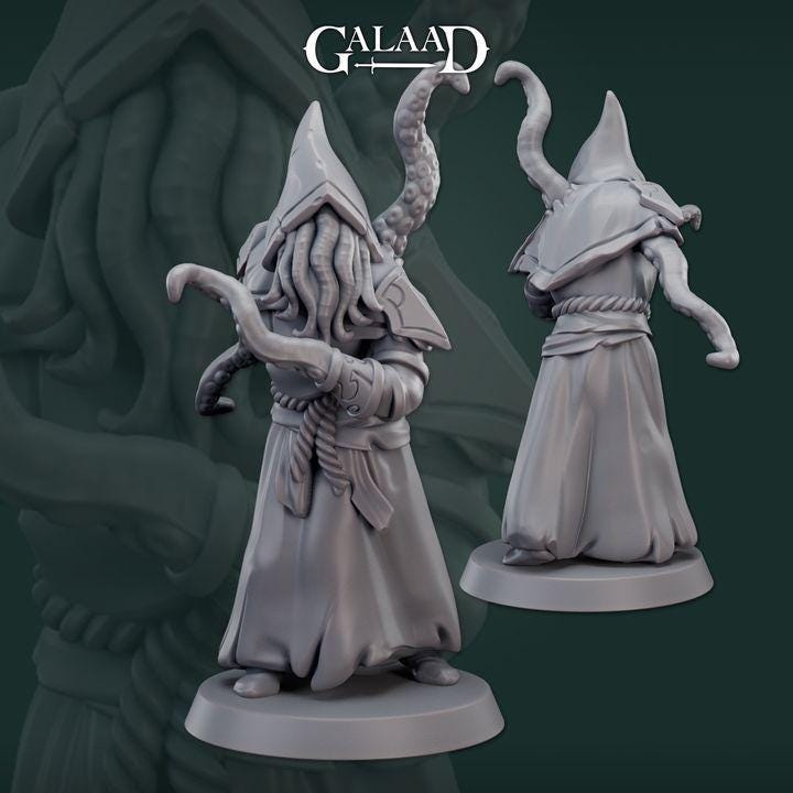 Cursed Cultists - 9 models - 12k resin - galaad