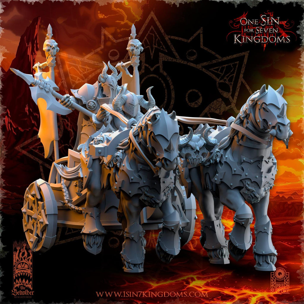 Realms of Mayhem Deathbringer Chariot - in 12k- by TheBeholderMiniatures