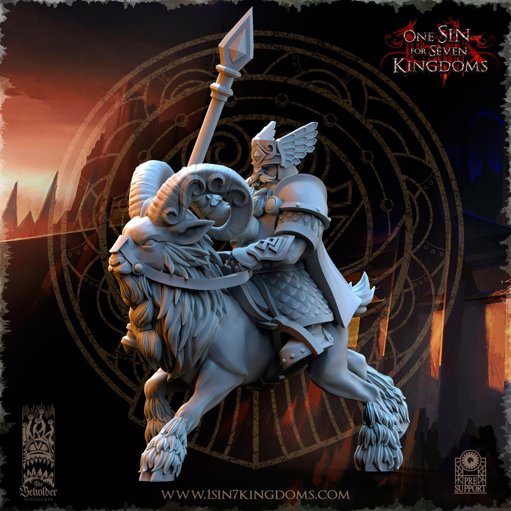 Dwarven Kingdoms Rammers  - in 12k- by TheBeholderMiniatures