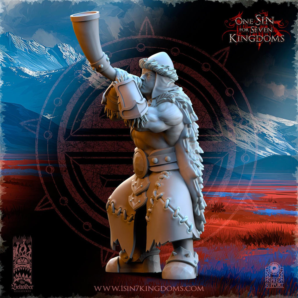 Astarii Dynasty Mountains Tribes Command Group - in 12k- by TheBeholderMiniatures