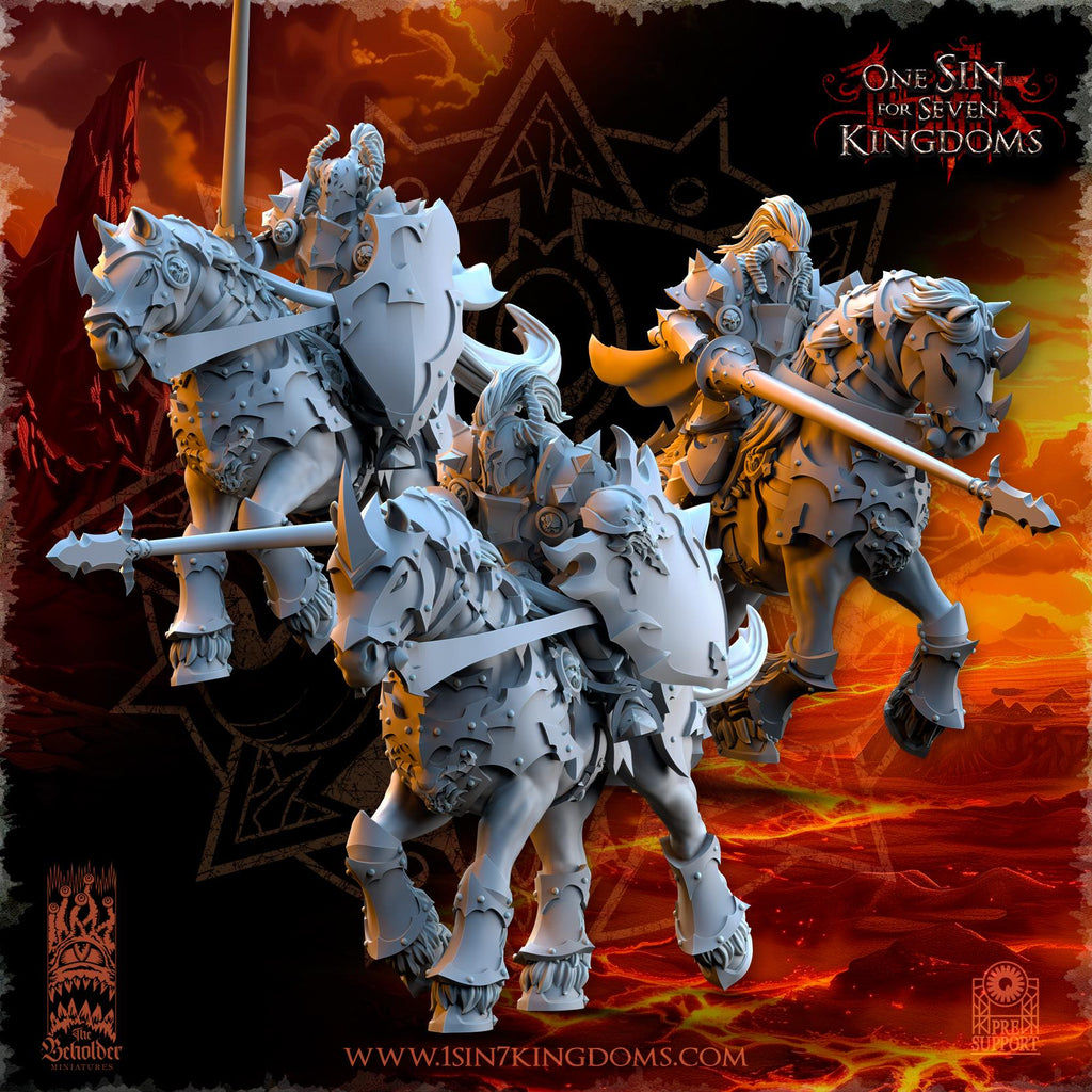 Realms of Mayhem Knights - in 12k- by TheBeholderMiniatures