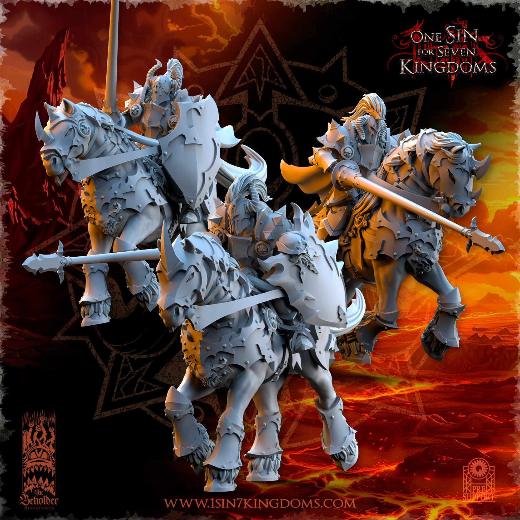 Realms of Mayhem Knights - in 12k- by TheBeholderMiniatures