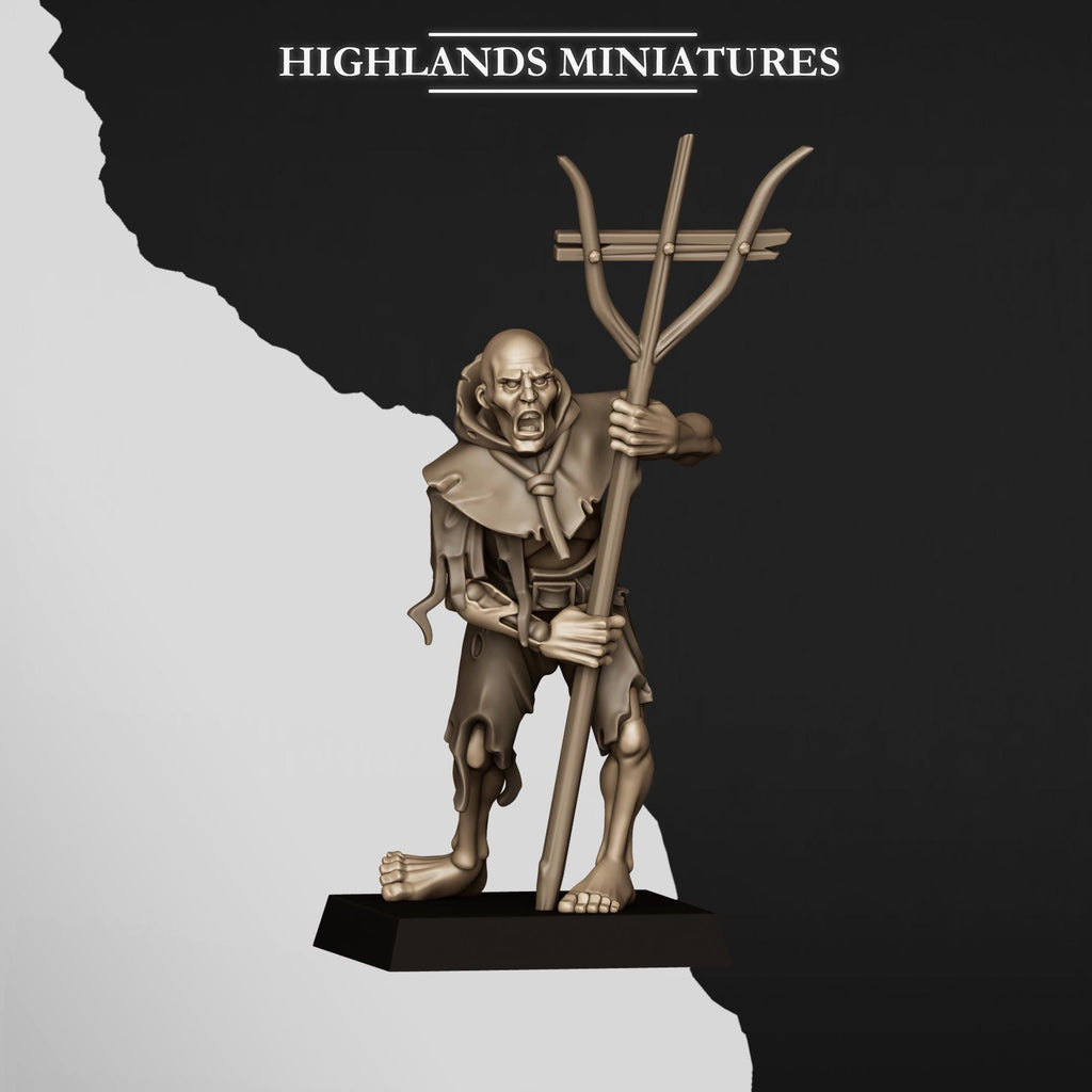 Zombies  - in 12k- by Highlands Miniatures