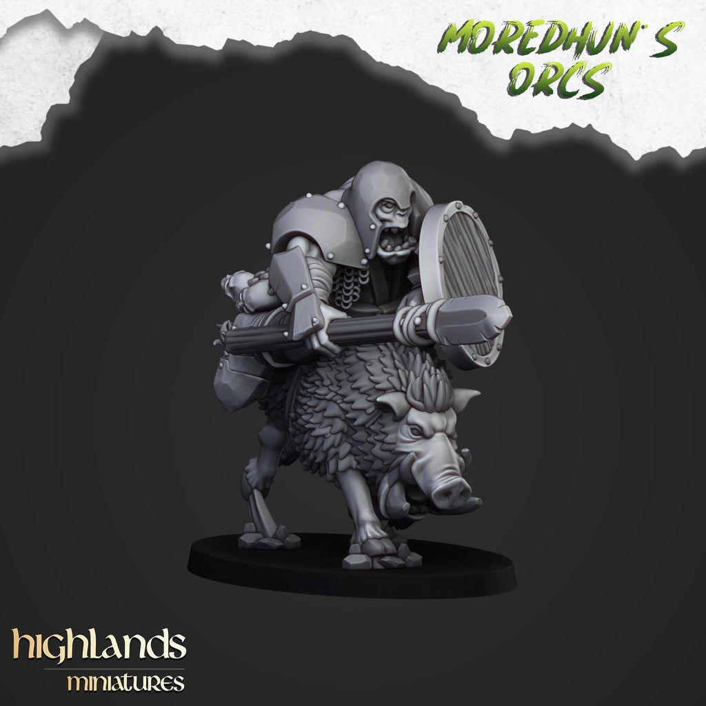 Mounted Orcs with spears - in 12k- by Highlands Miniatures