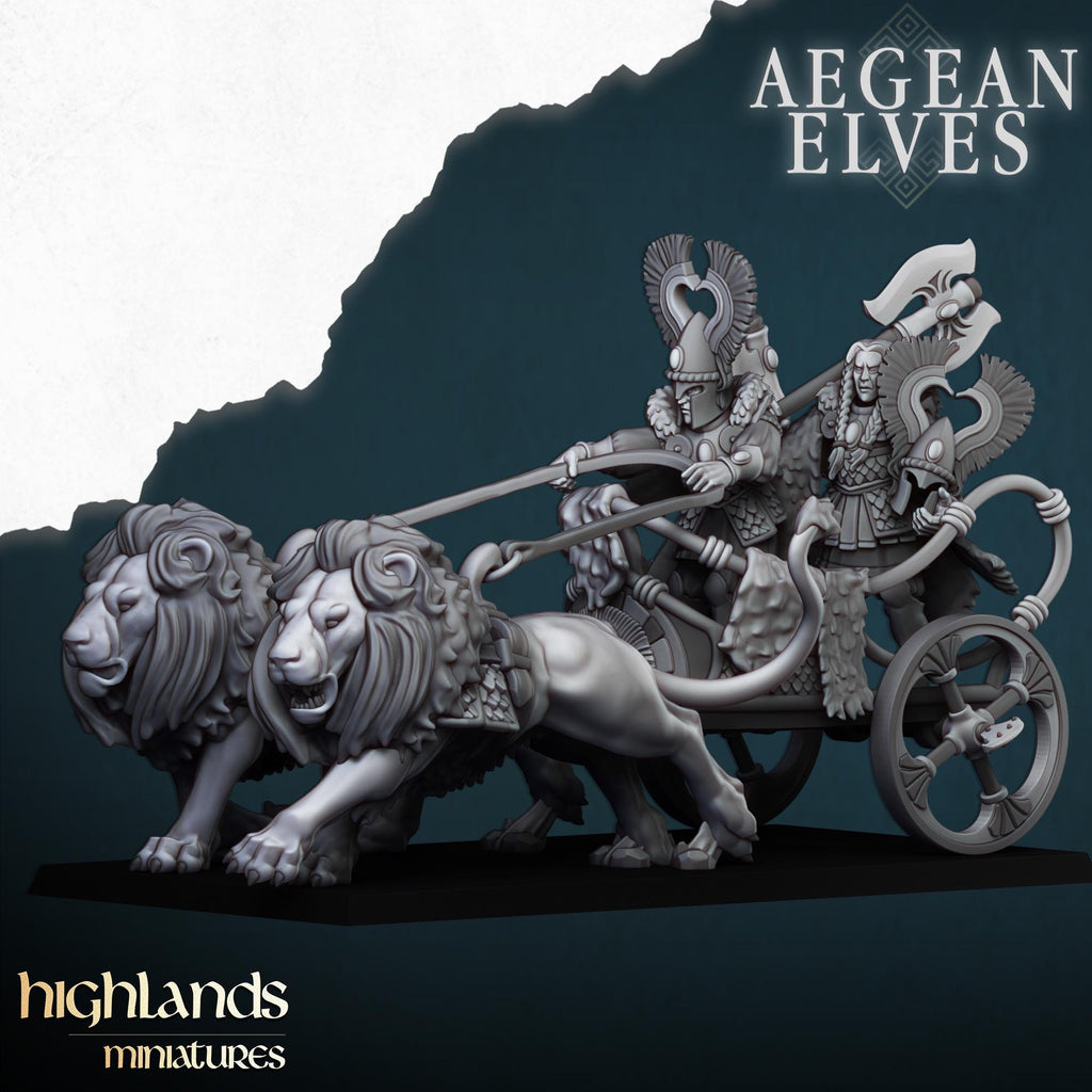 Nemean Lions Chariot - in 12k- by Highlands Miniatures