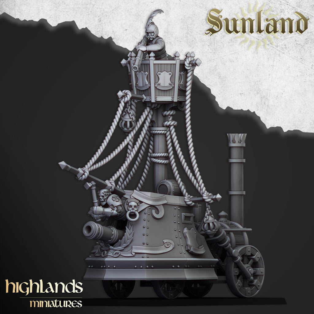 Sunland Ironclad Landship  - in 12k- by Highlands Miniatures
