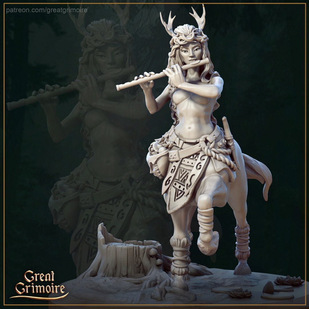 Orelaia Centaur Bard- in 12k - by Great Grimoire