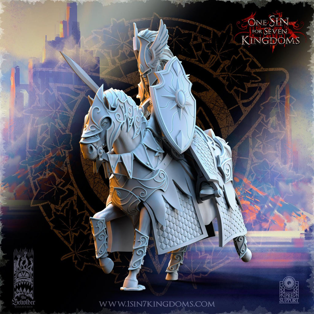 Silvermoor Elves Knights of Ashur - in 12k- by TheBeholderMiniatures