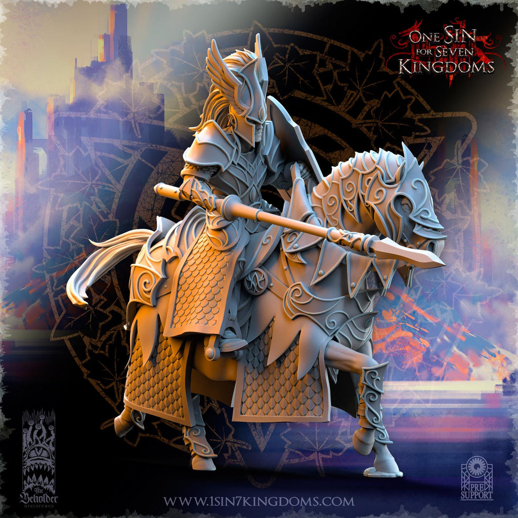 Silvermoor Elves Knights of Ashur - in 12k- by TheBeholderMiniatures