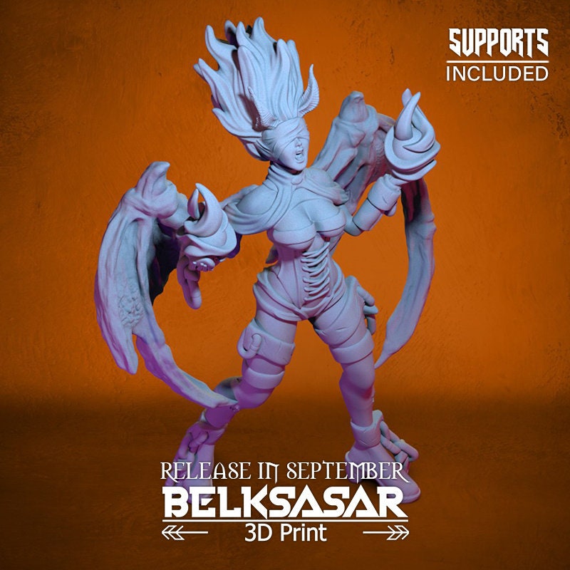 Imprisoned Demoness - in 12k - by Belksasar