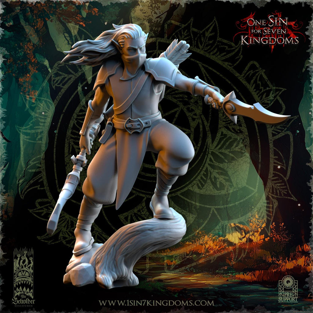 Evergreen Elves Shadowstalkers - in 12k- by TheBeholderMiniatures