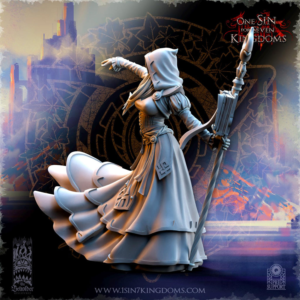 Kythaela, Elven Wizard - in 12k- by TheBeholderMiniatures