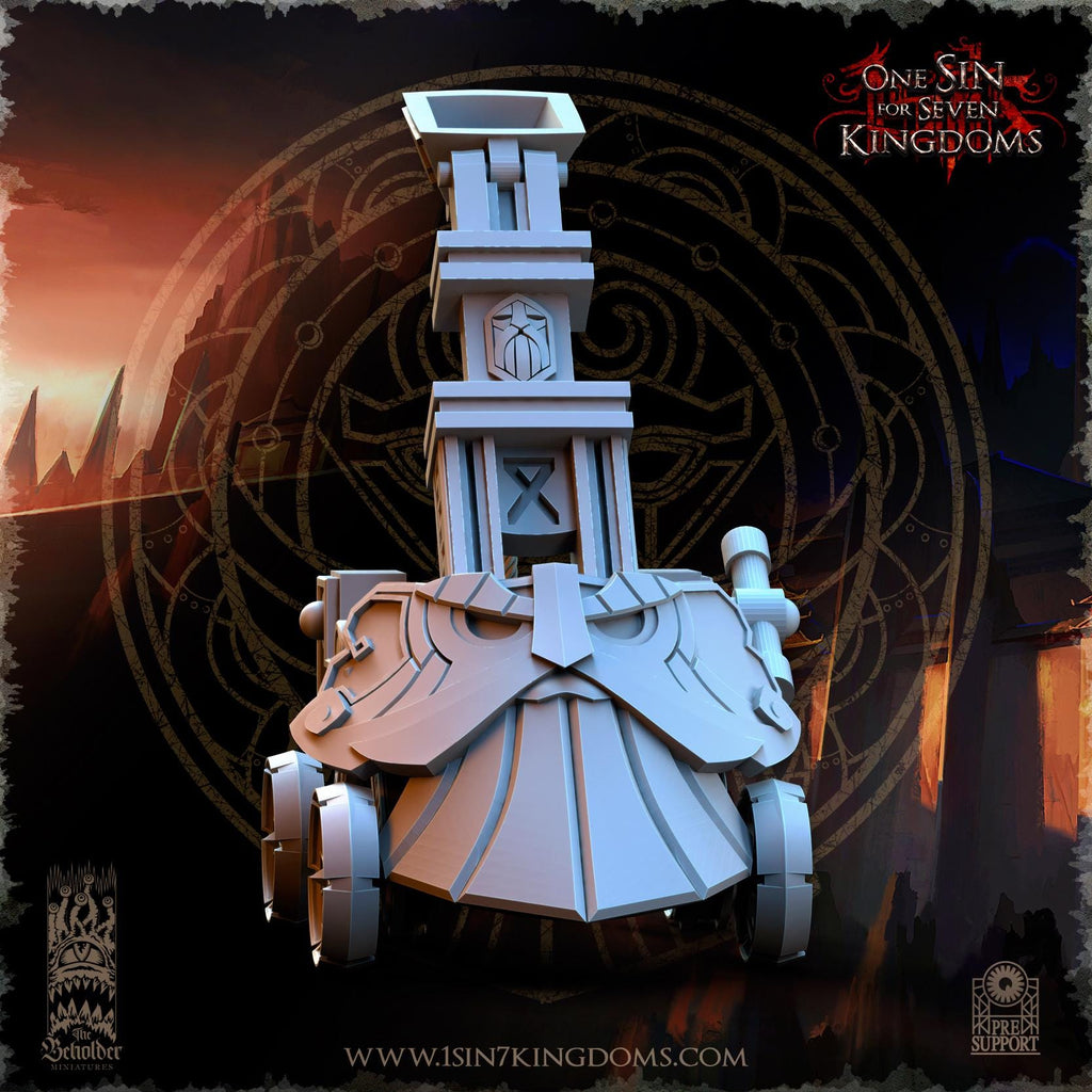 Dwarven Kingdoms Catapult -12k - by TheBeholderMiniatures