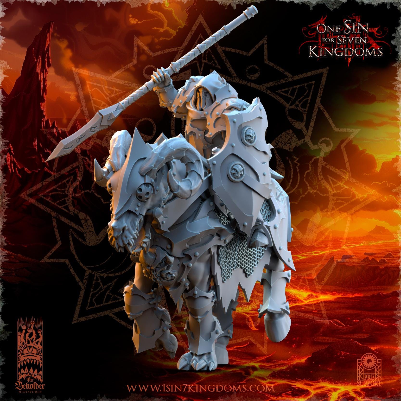 Realms of Mayhem The Ascended Knights - in 12k by TheBeholderMiniatures
