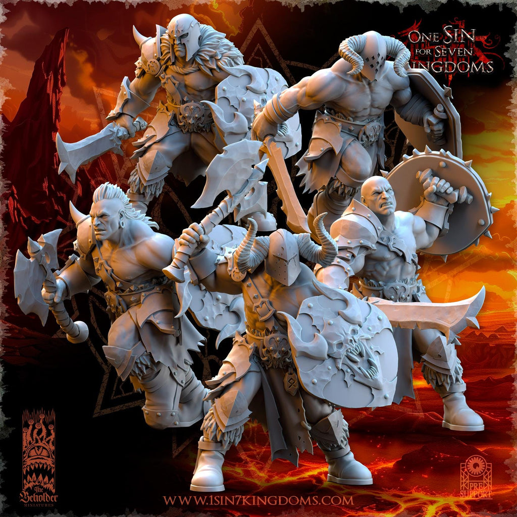Realms of Mayhem Barbarian Despoilers - in 12k- by TheBeholderMiniatures