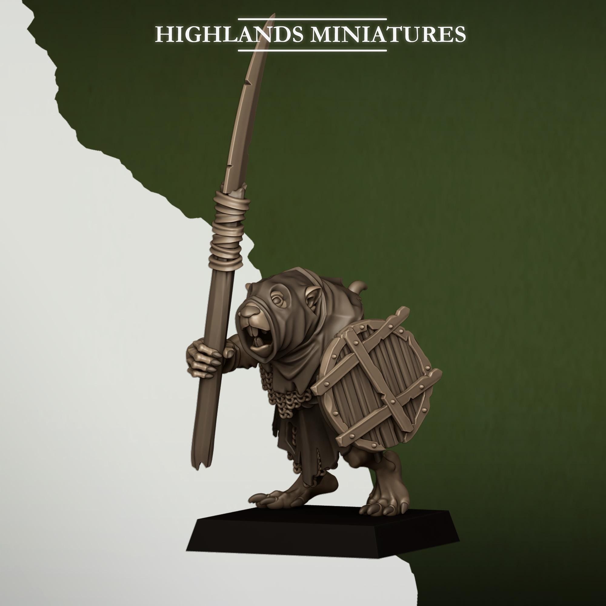 Sewer Rats - in 12k- by -Highlands Miniatures