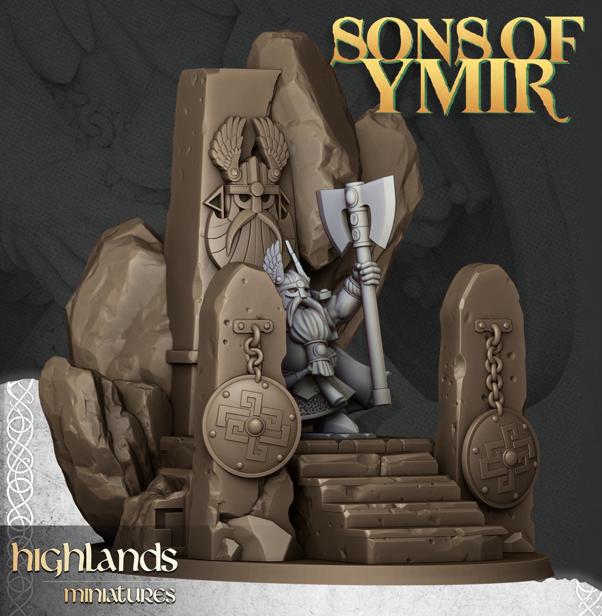 The Dwarf Lord  - in 12k- by Highlands Miniatures