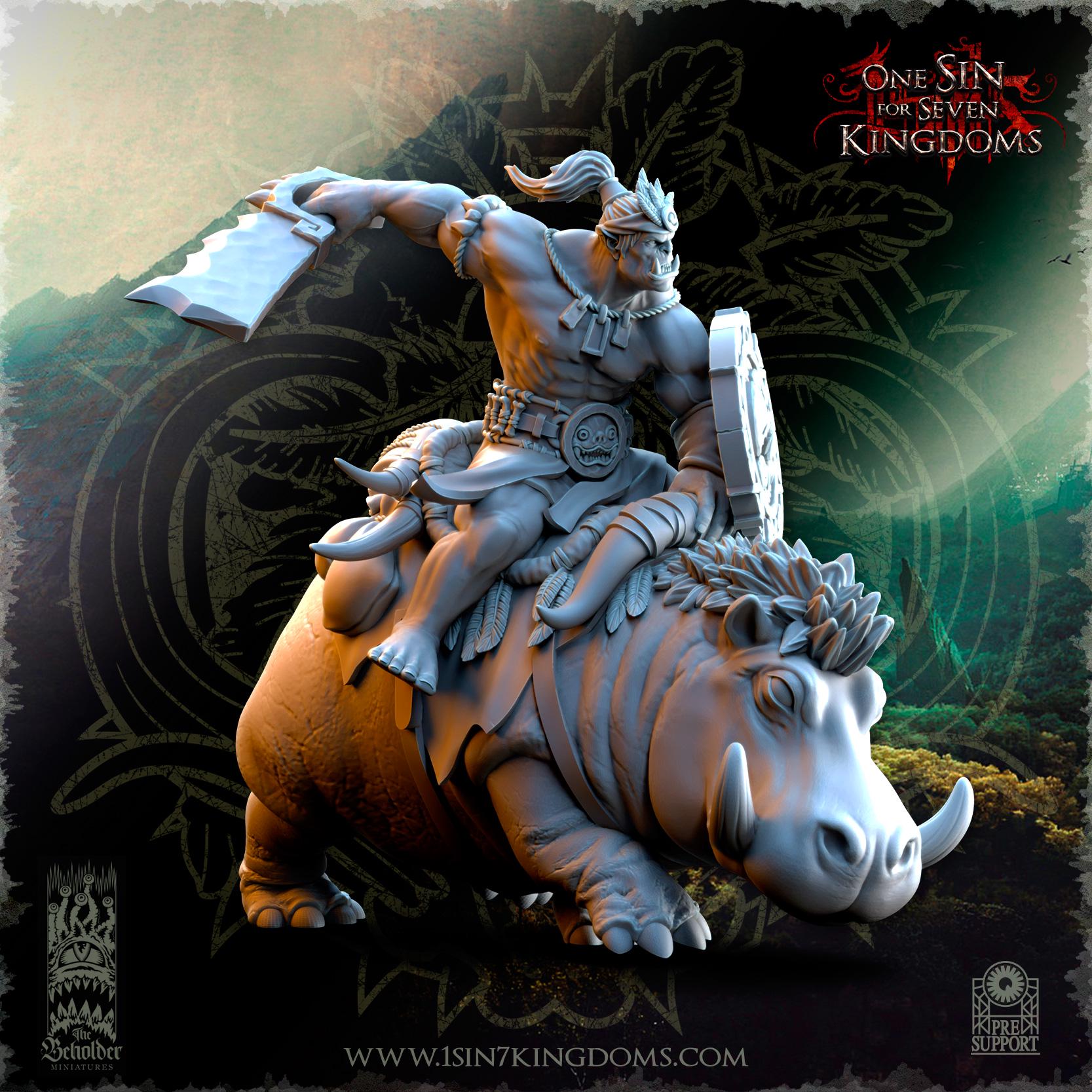 Salanaar Orcs Riders - in 12k- by TheBeholderMiniatures