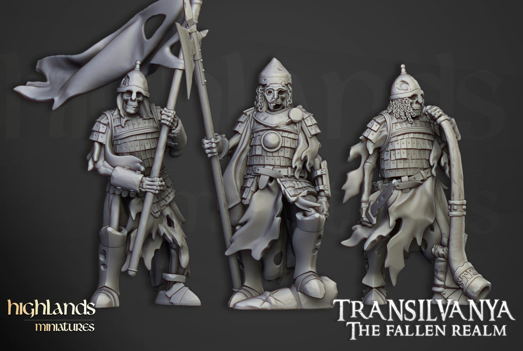 Skeleton Boyar Guard  - in 12k- by Highlands Miniatures