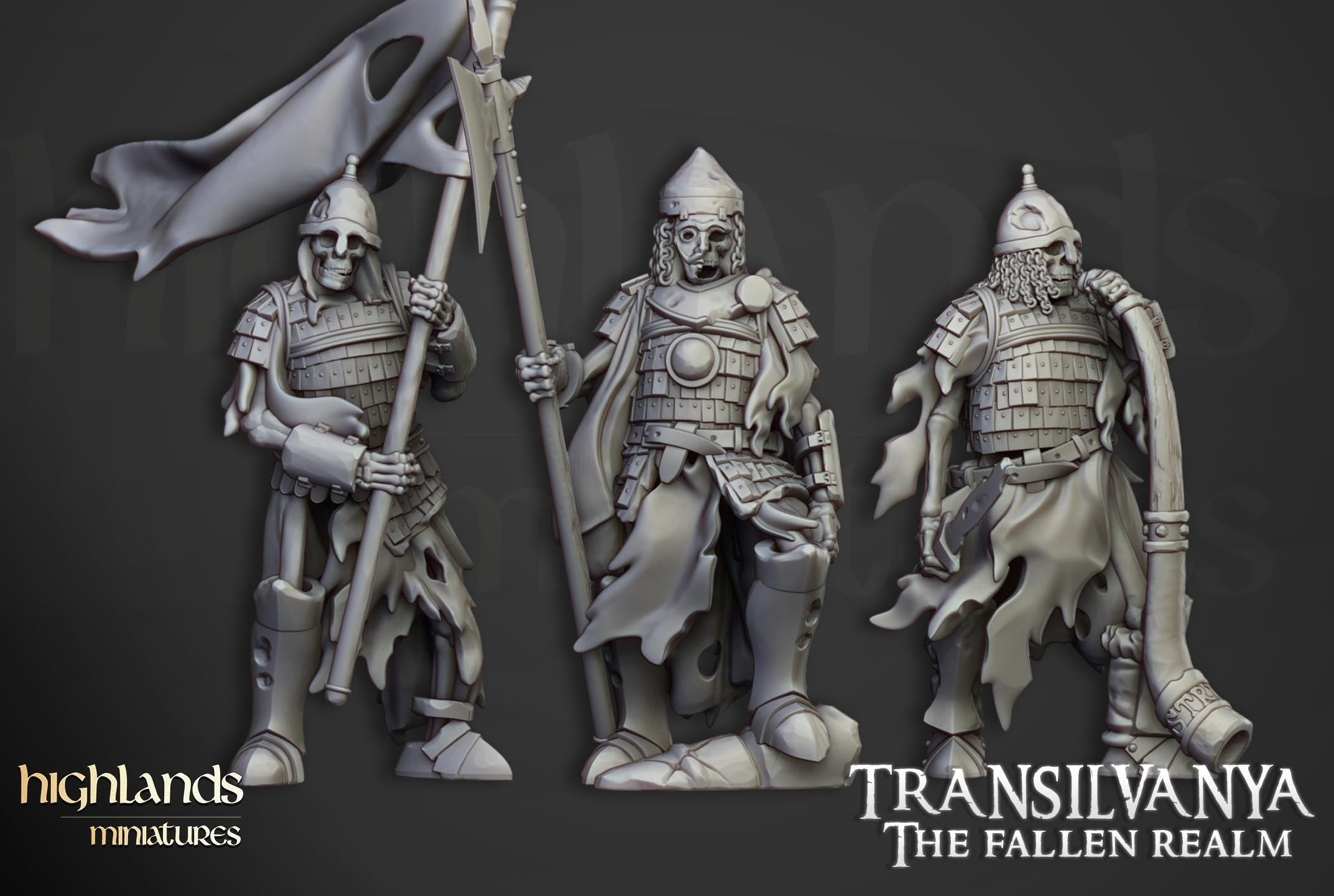 Skeleton Boyar Guard  - in 12k- by Highlands Miniatures