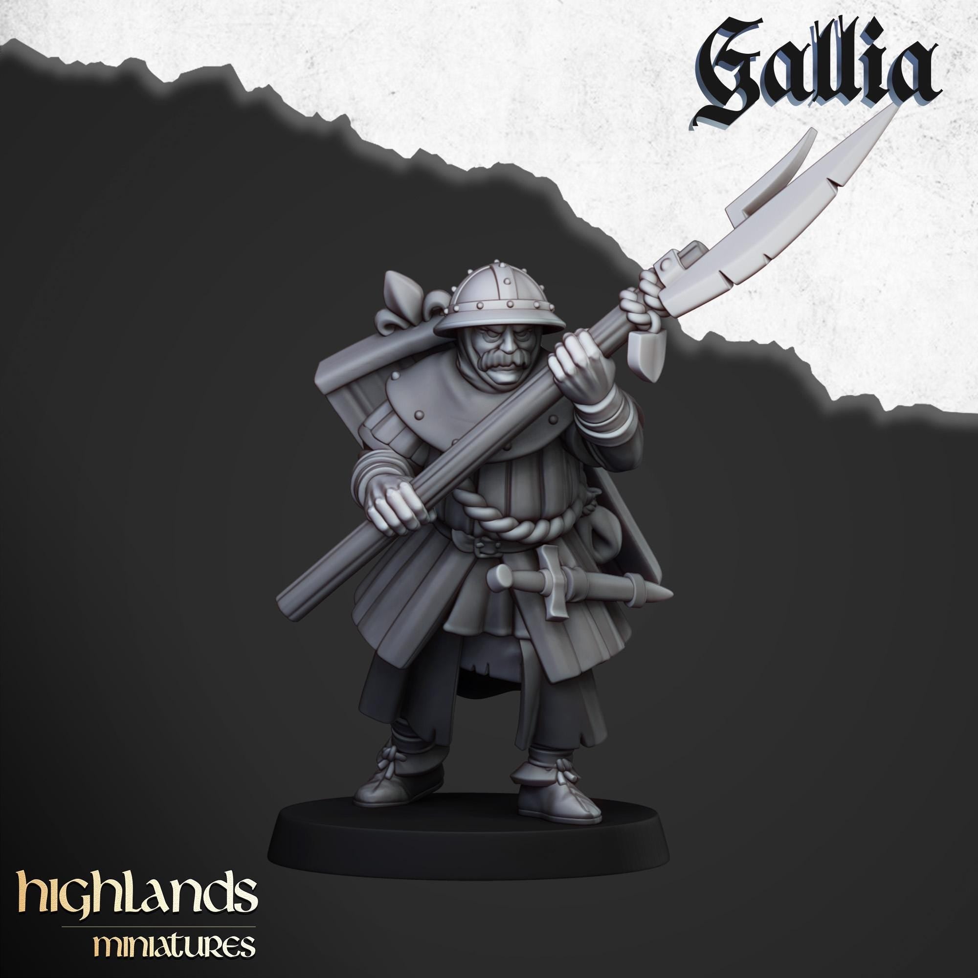Gallia Men at Arms - in 12k- by Highlands Miniatures