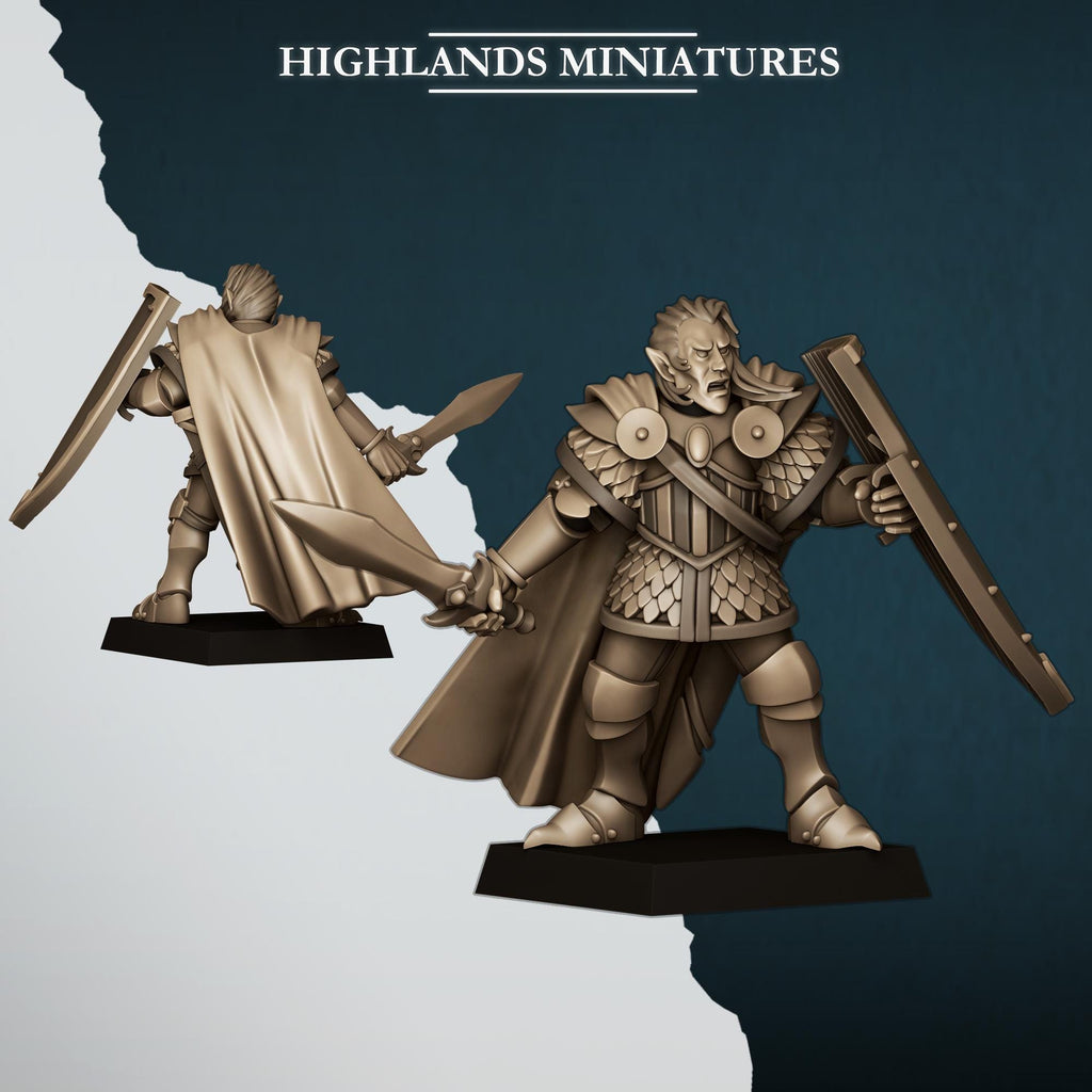 Aegean Elf Prince on Foot - in 12k- by Highlands Miniatures
