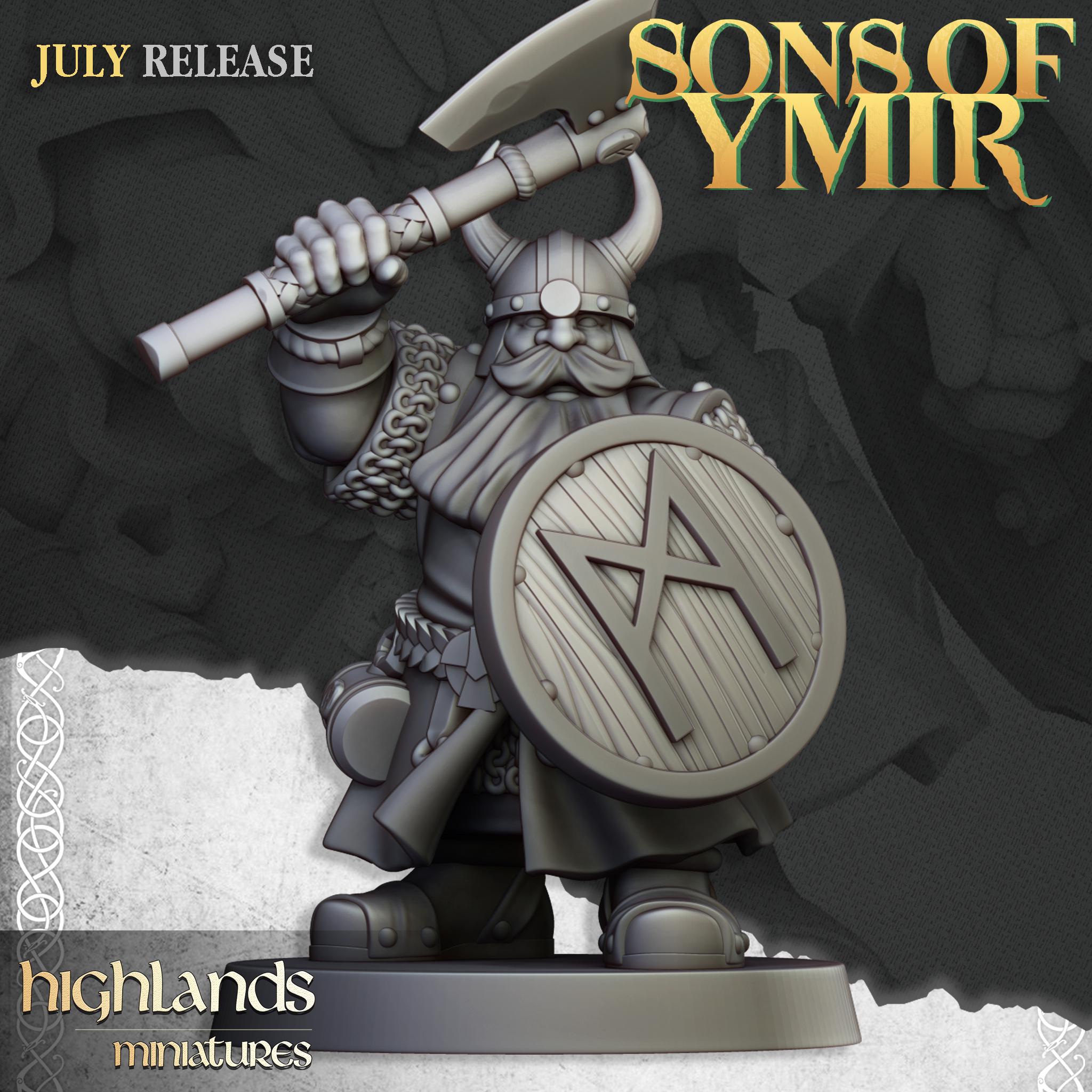 Dwarfs Warriors Unit - in 12k- by Highlands Miniatures