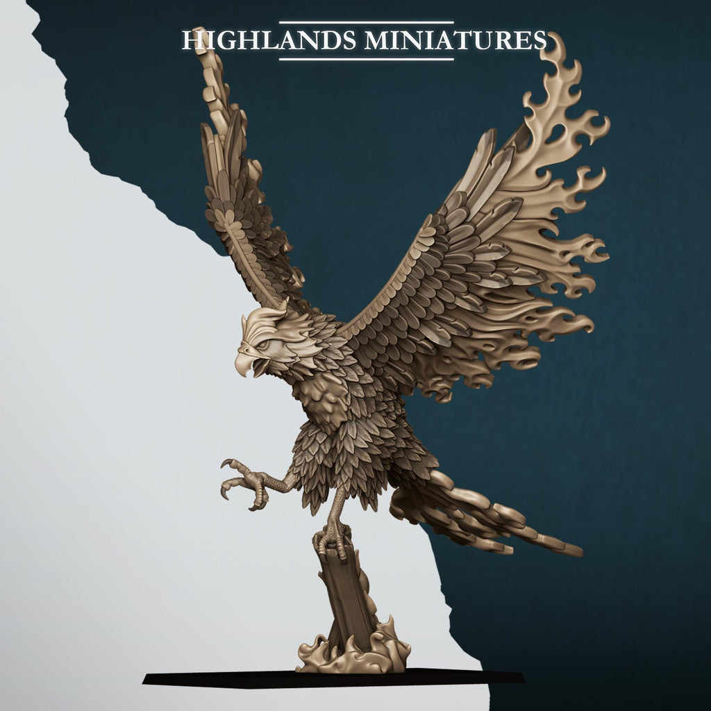 Fire and Ice Phoenix  - in 12k- by Highlands Miniatures