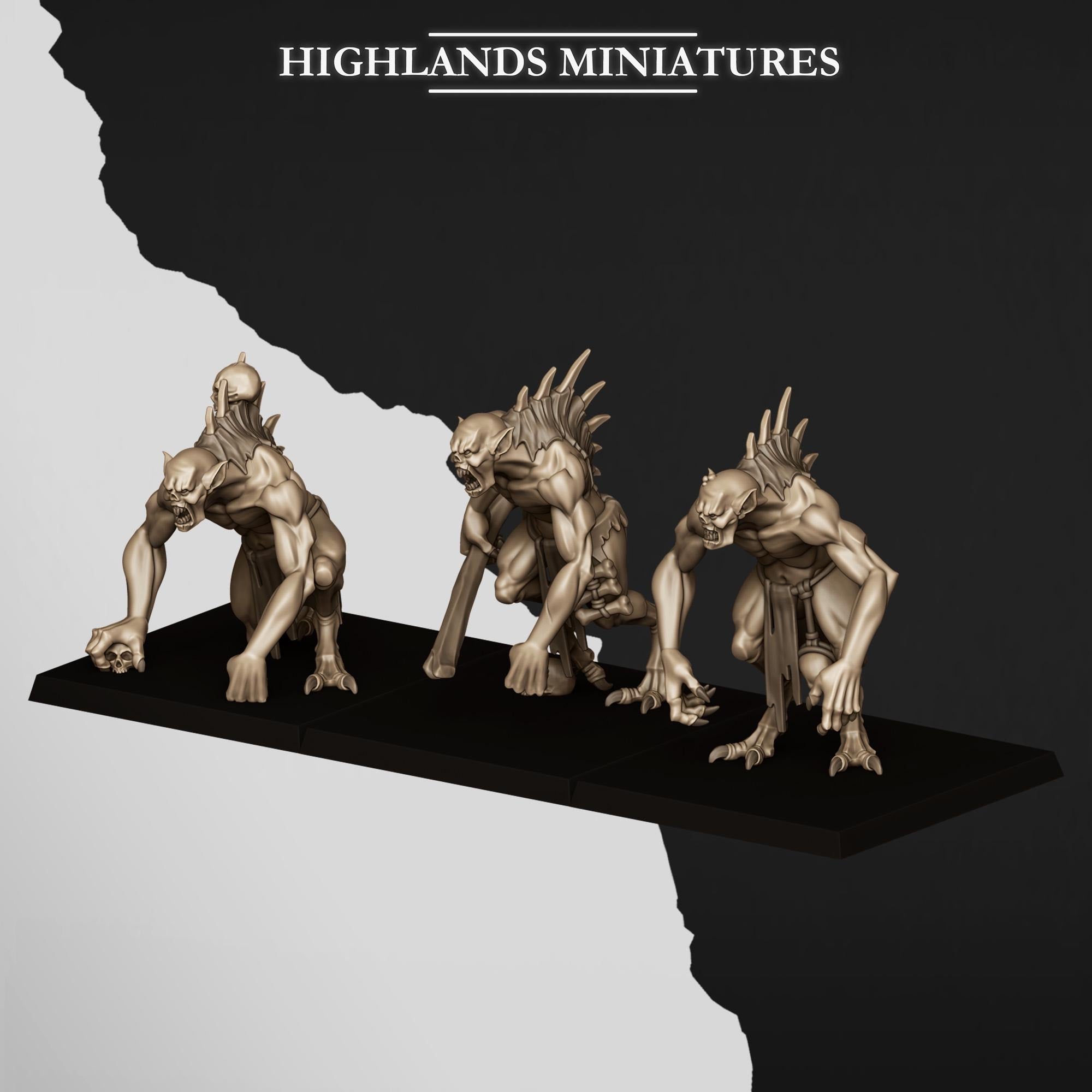 Giant Ghouls - in 12k- by Highlands Miniatures
