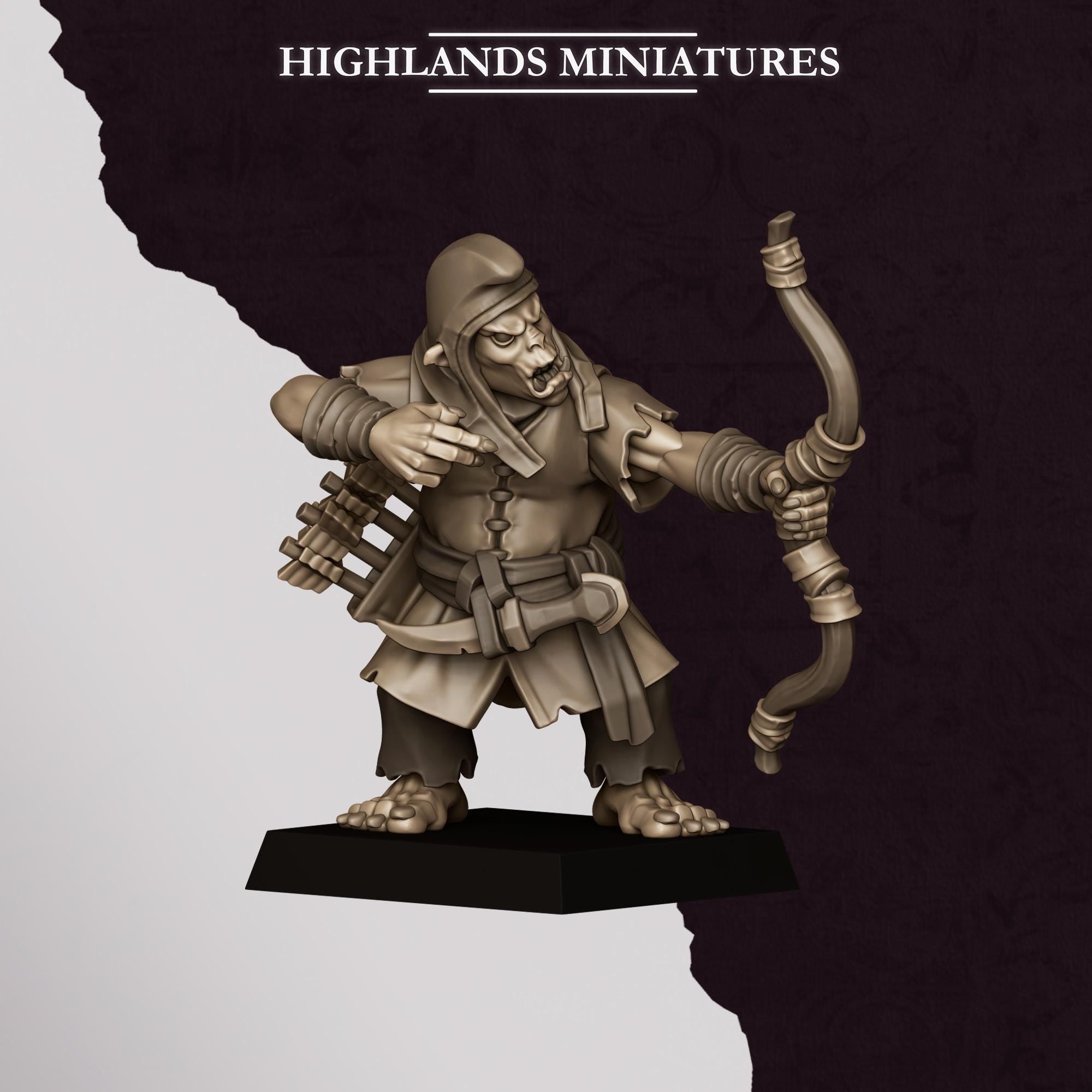 Hobgoblin Archers - in 12k by Highlands Miniatures