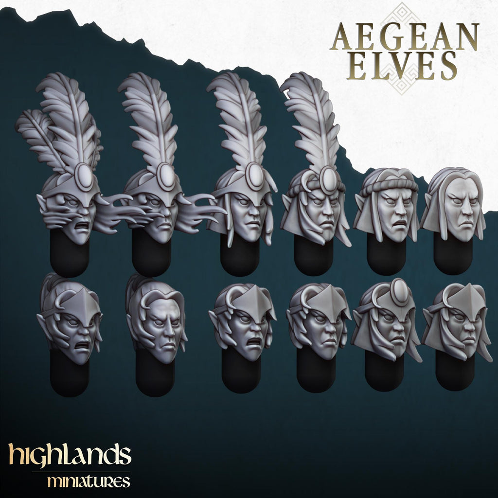 Aegean Elves Archers  - in 12k- by Highlands Miniatures