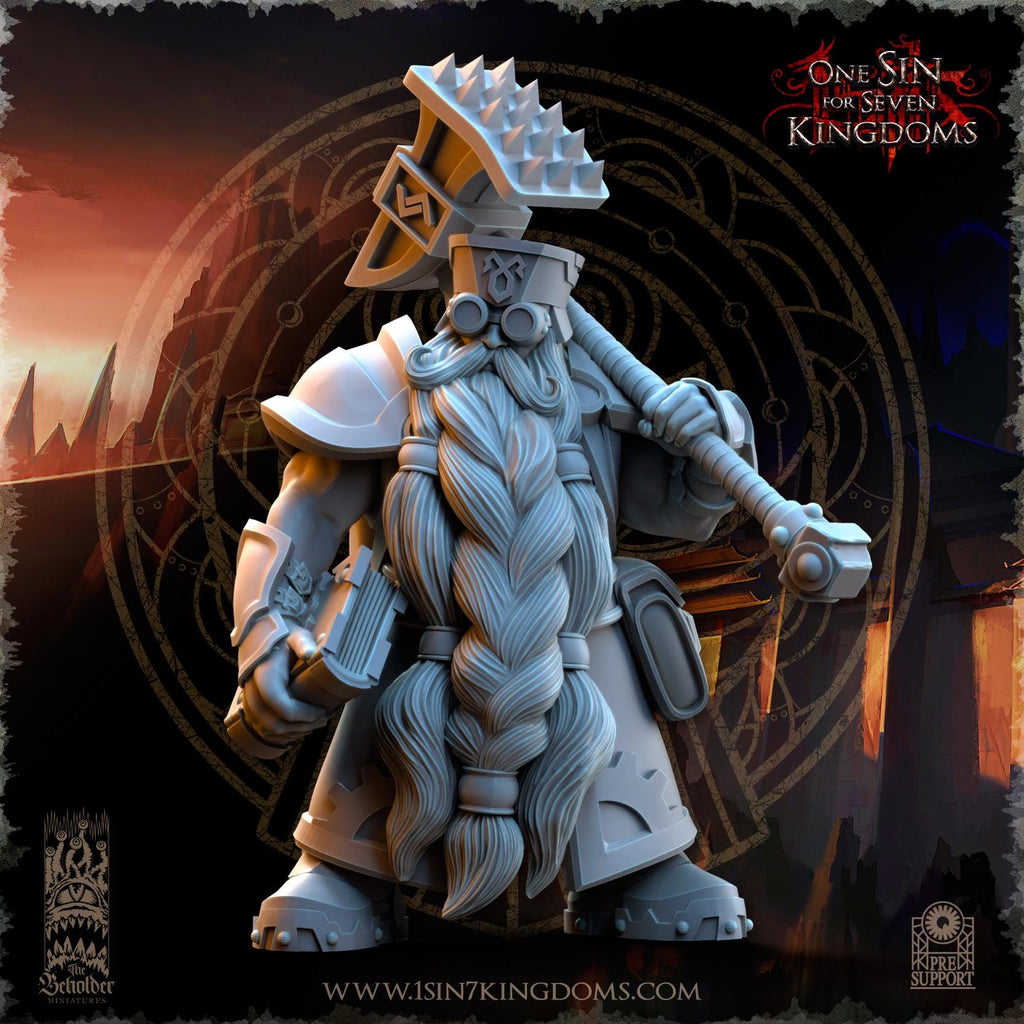 Dwarven Kingdoms War Engineers - in 12k- by TheBeholderMiniatures