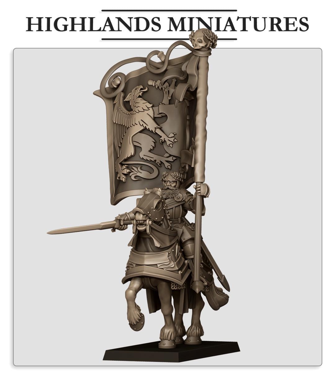 Sunland Battle Standard Bearer - in 12k- by Highlands Miniatures