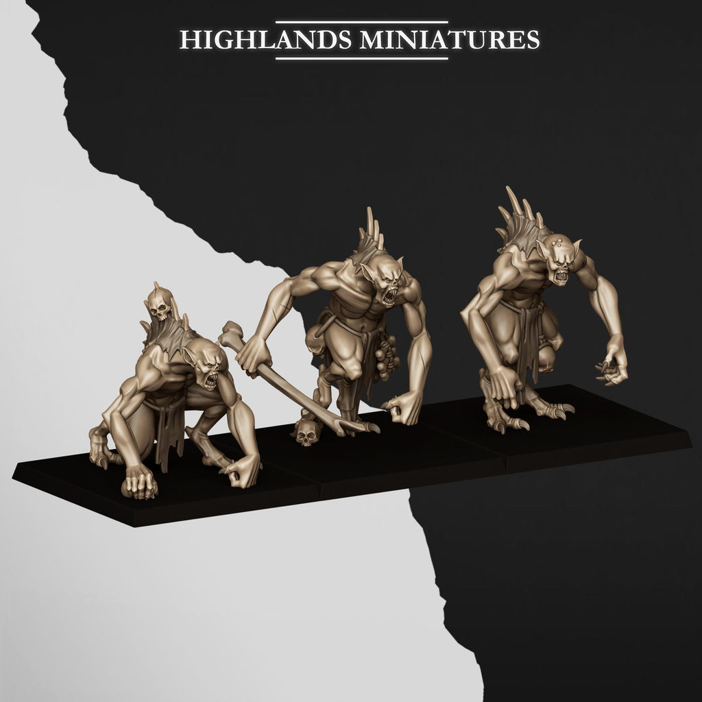 Giant Ghouls - in 12k- by Highlands Miniatures