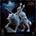 Mortus, The Black Horde Goblins Warlord on Wolf - in 12k- by TheBeholderMiniatures