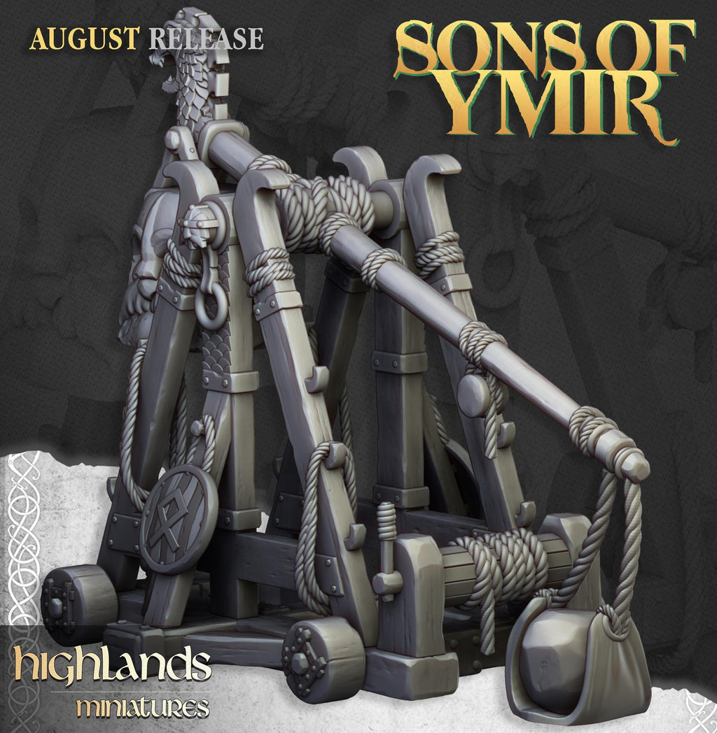 Dwarf Old Siege Engines - in 12k- by Highlands Miniatures