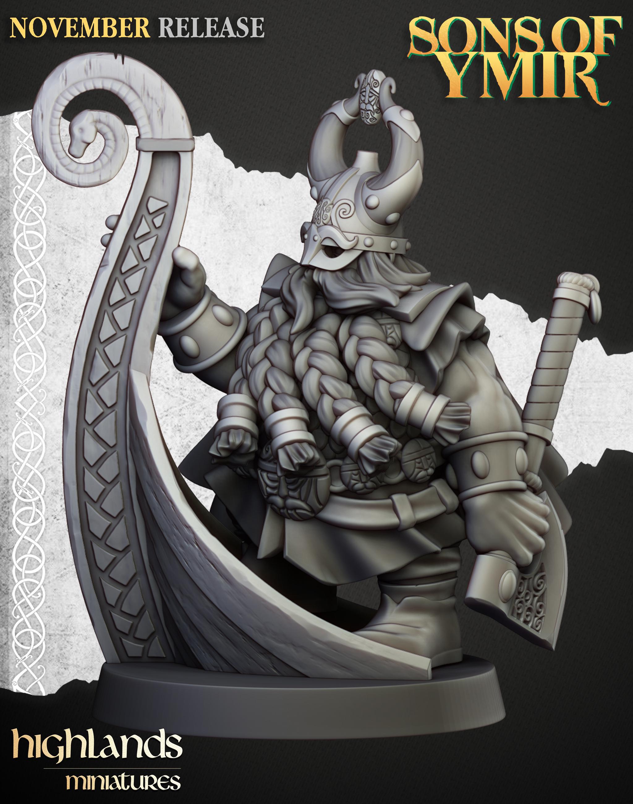 Dwarf Sea Lord - in 12k- by Highlands Miniatures